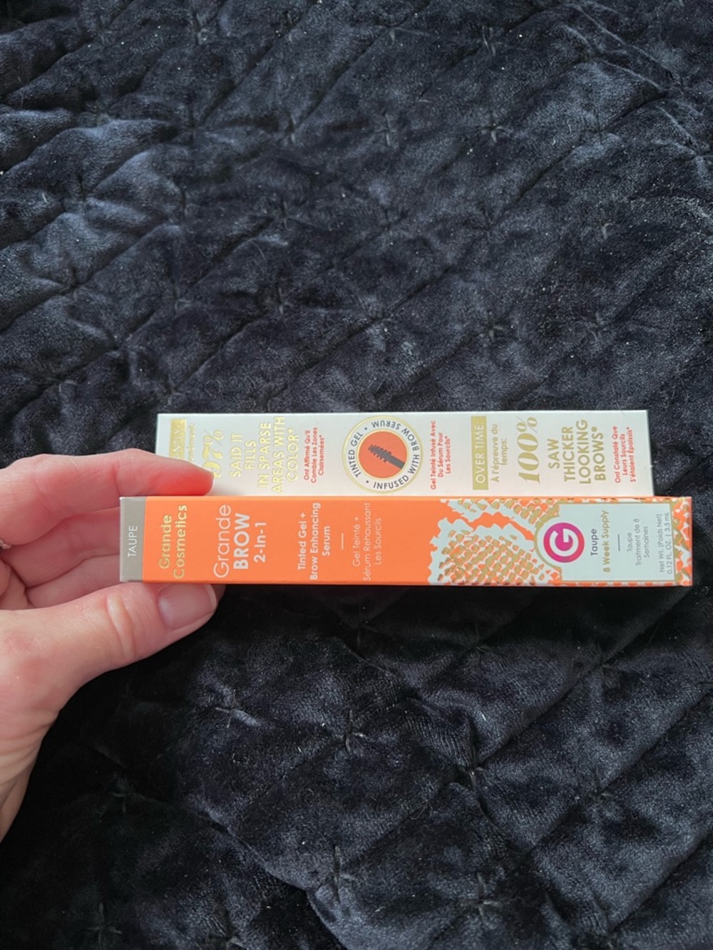 Grande Cosmetics GrandeBrow 2-in-1 Brow Gel + Fiber in Taupe